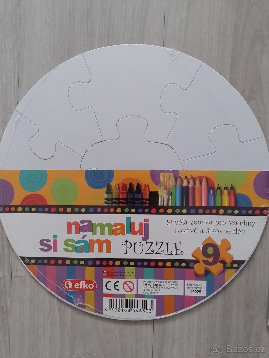 NOVÉ Namaluj si puzzle - 3