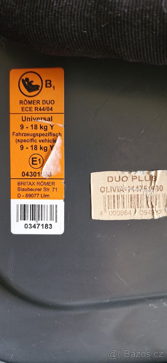 Autosedačka Römer - 3