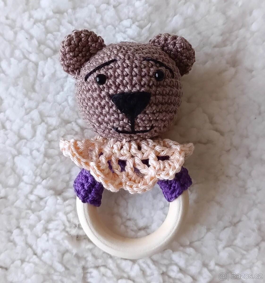 Háčkovaná sada pro miminko medvídek - 3