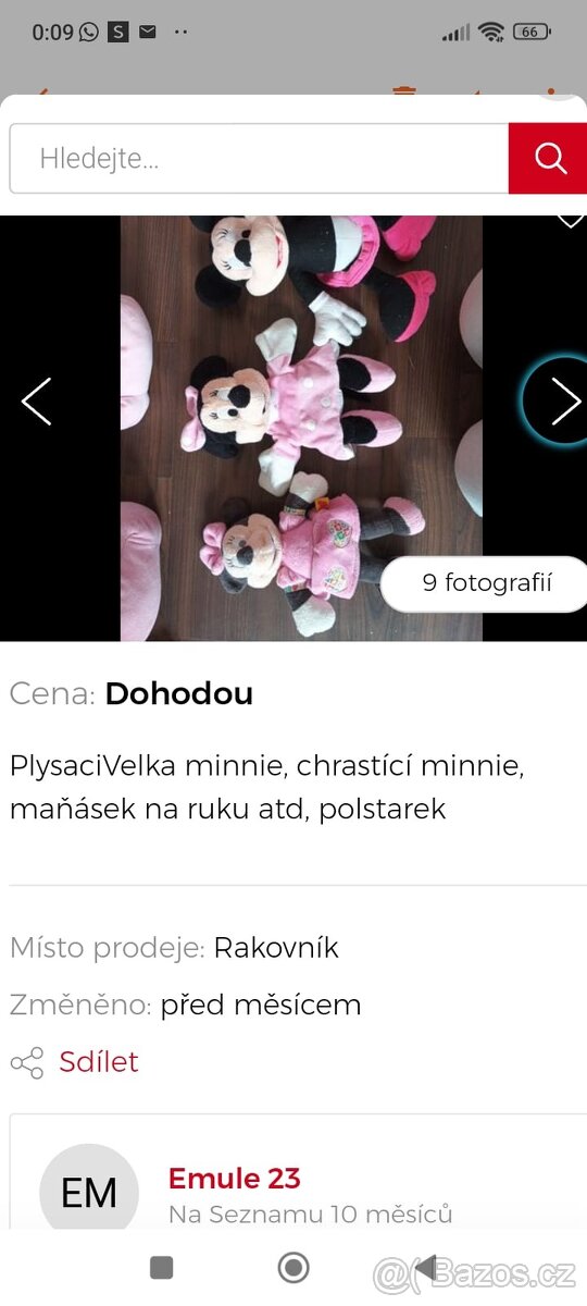 Plyšáci minnie - 3