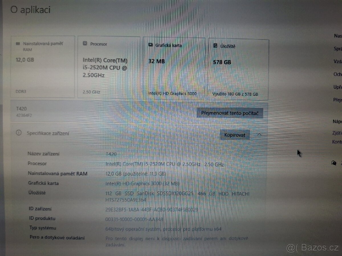 Notebook Lenovo ThinkPad T420 - 3