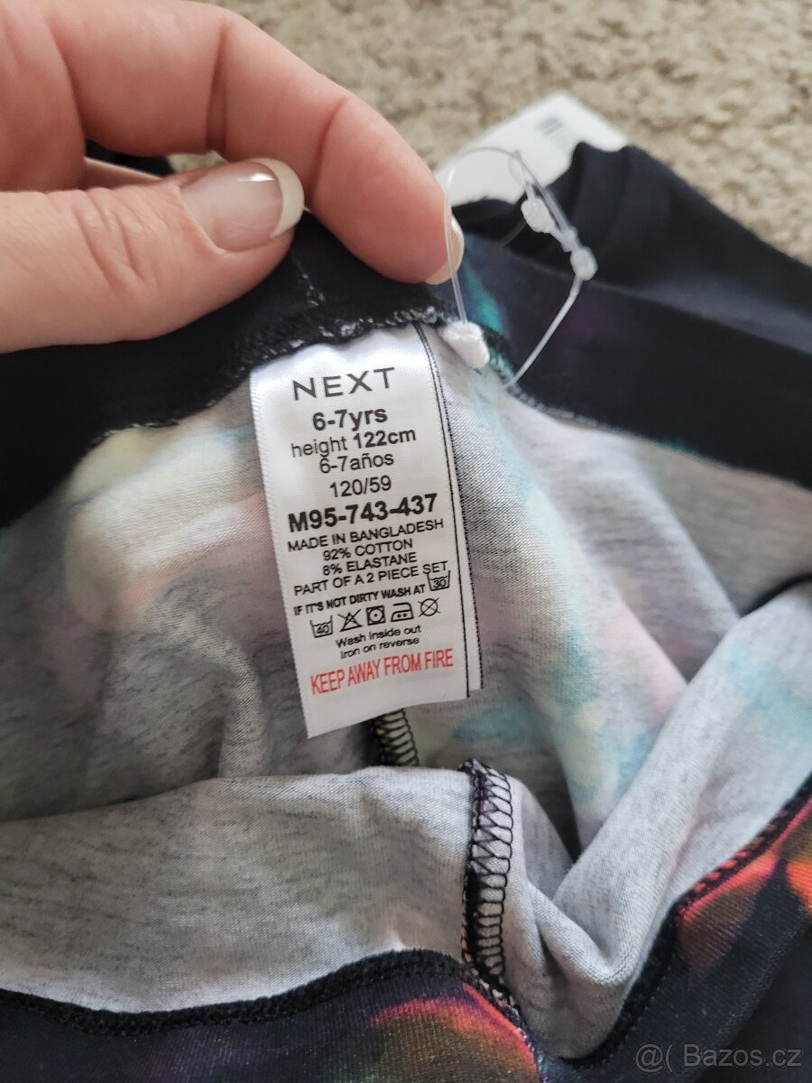 Set dívčí tričko s dl rukávem a legíny 122 - 3