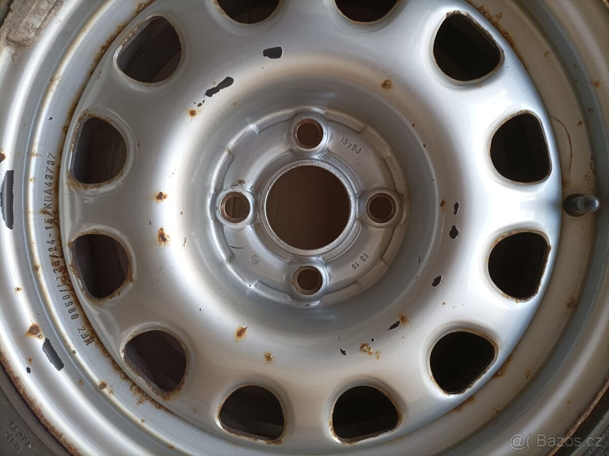 Plechové disky 15" originál VW - 3