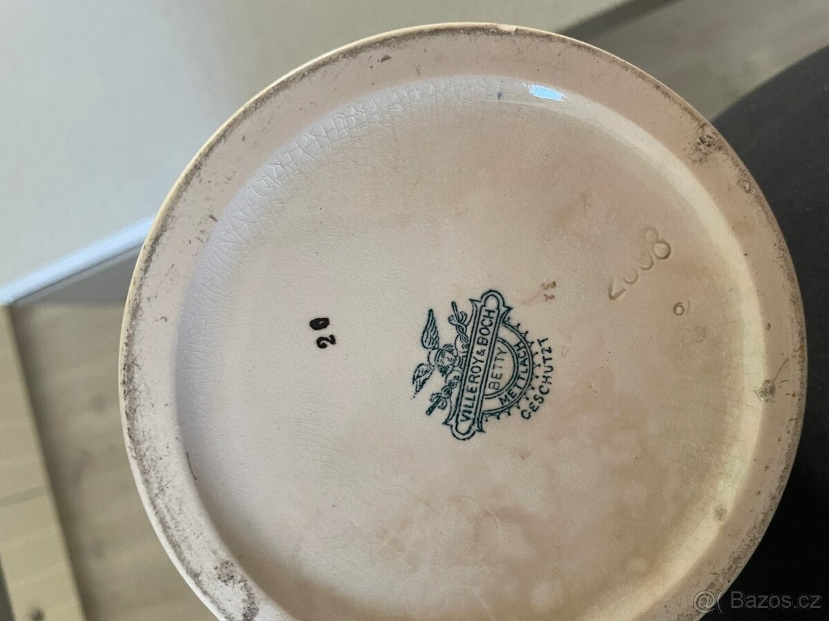 2x Stará keramická váza VILLEROY & BOCH výška 40cm - 3