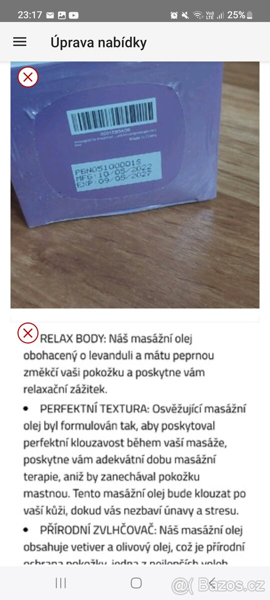 Órmeas Masážní olej s levandulí a mátou - 3