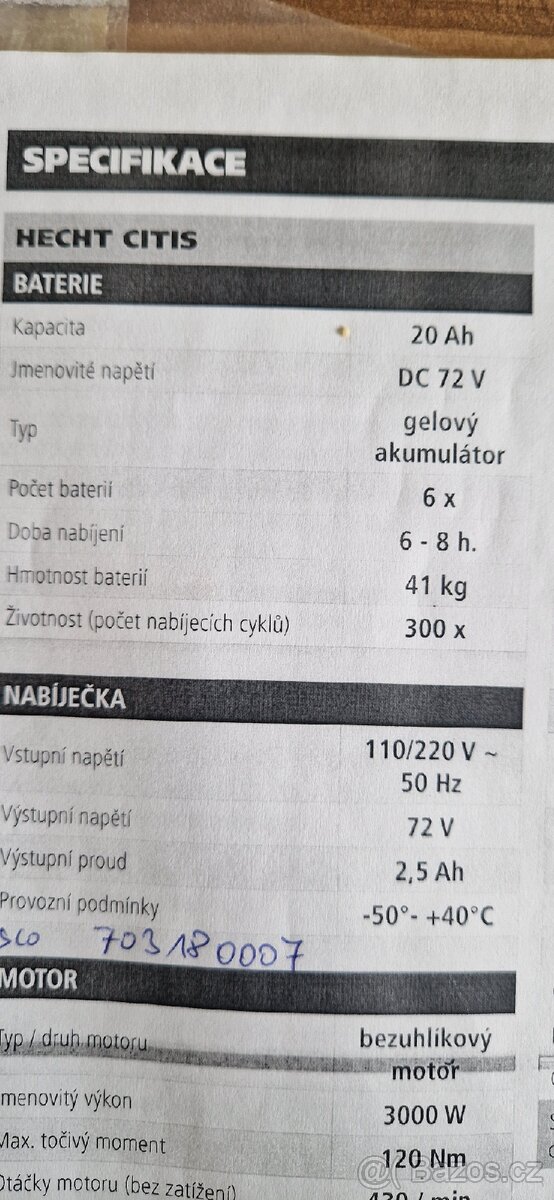 Elektrický skútr HECHT Citis - 3
