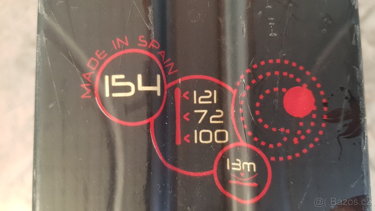 Dámské lyže 154 cm + hůlky 120 cm + lyžařské boty 25 cm - 3