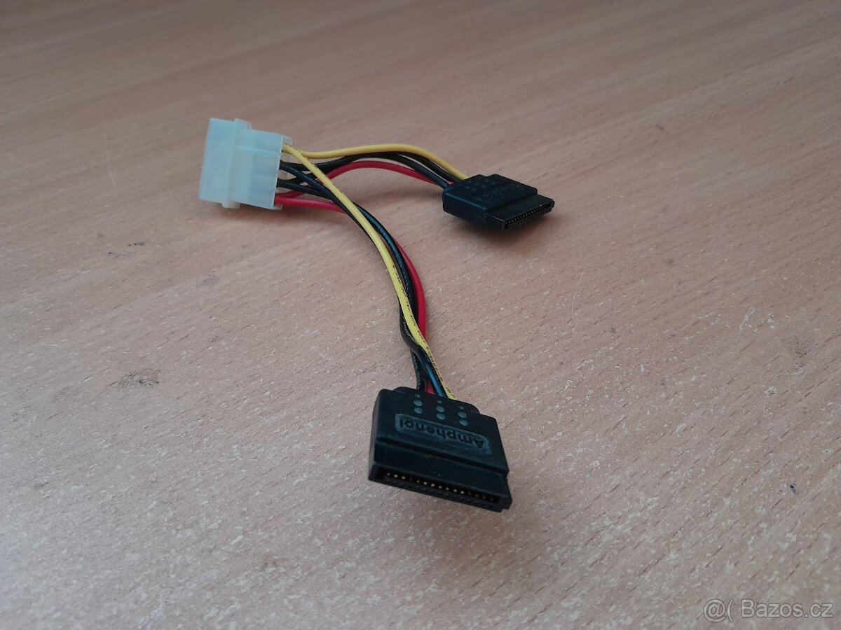 KABEL REDUKCE MOLEX NA 2X SATA (NAPÁJENÍ) IHNED K PRODEJI - 3