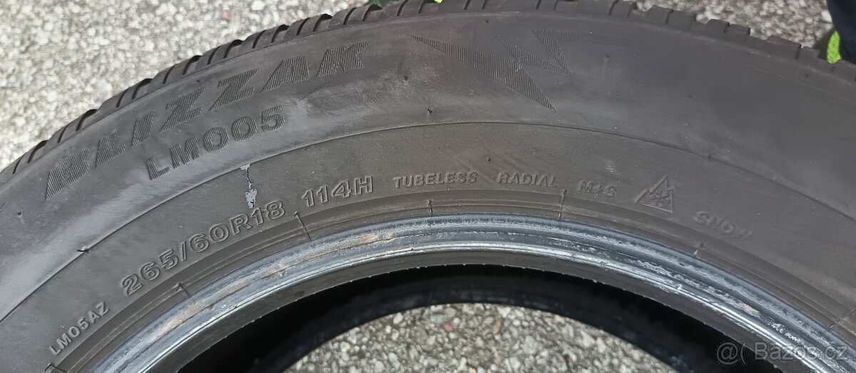 Zimní pneu Bridgestone 265/60 R18 - 3