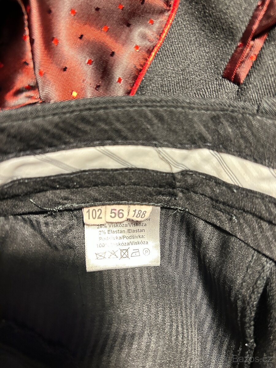 Prodám černý pánský oblek OP Prostějov - 3