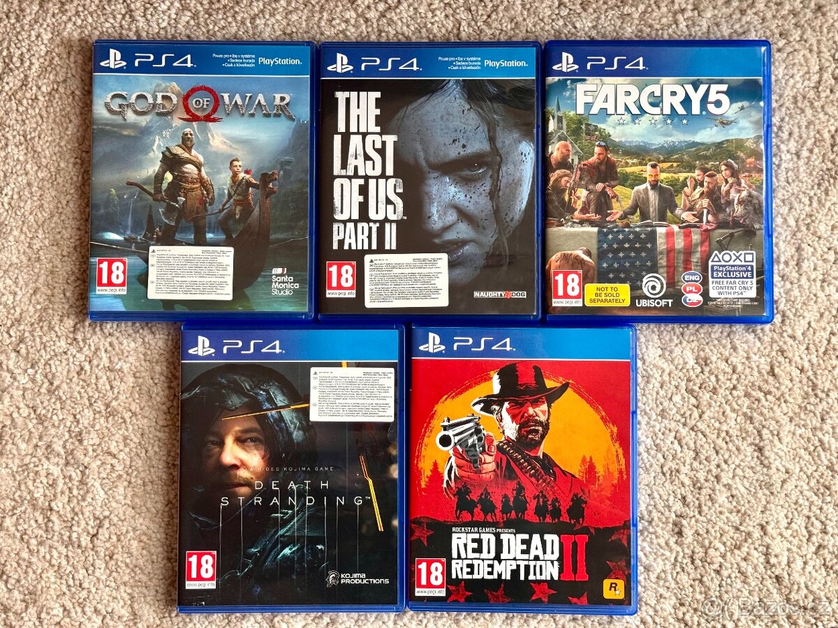 PS4 Pro 1TB + 2 ovladače + 5 her – kompletní set - 3