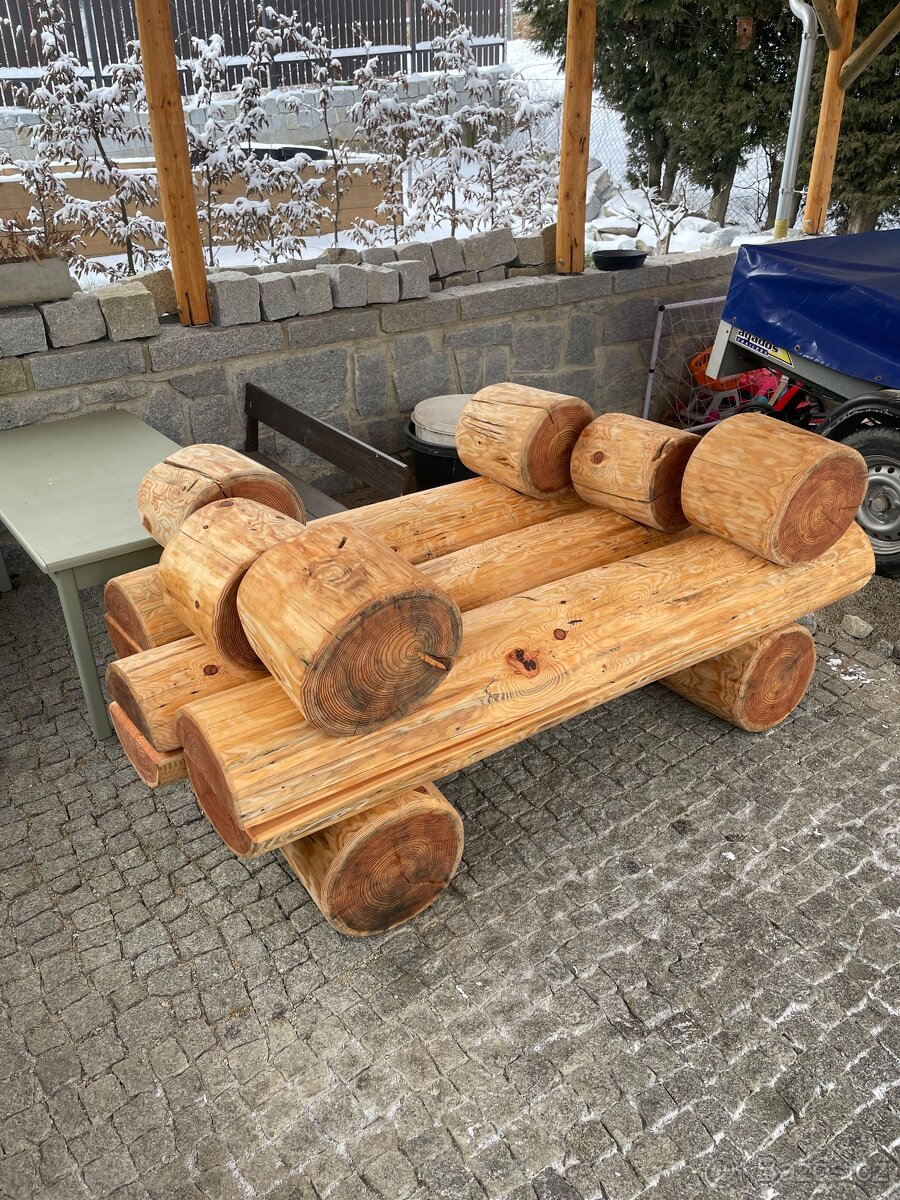 Lavice srubová modřín - 3