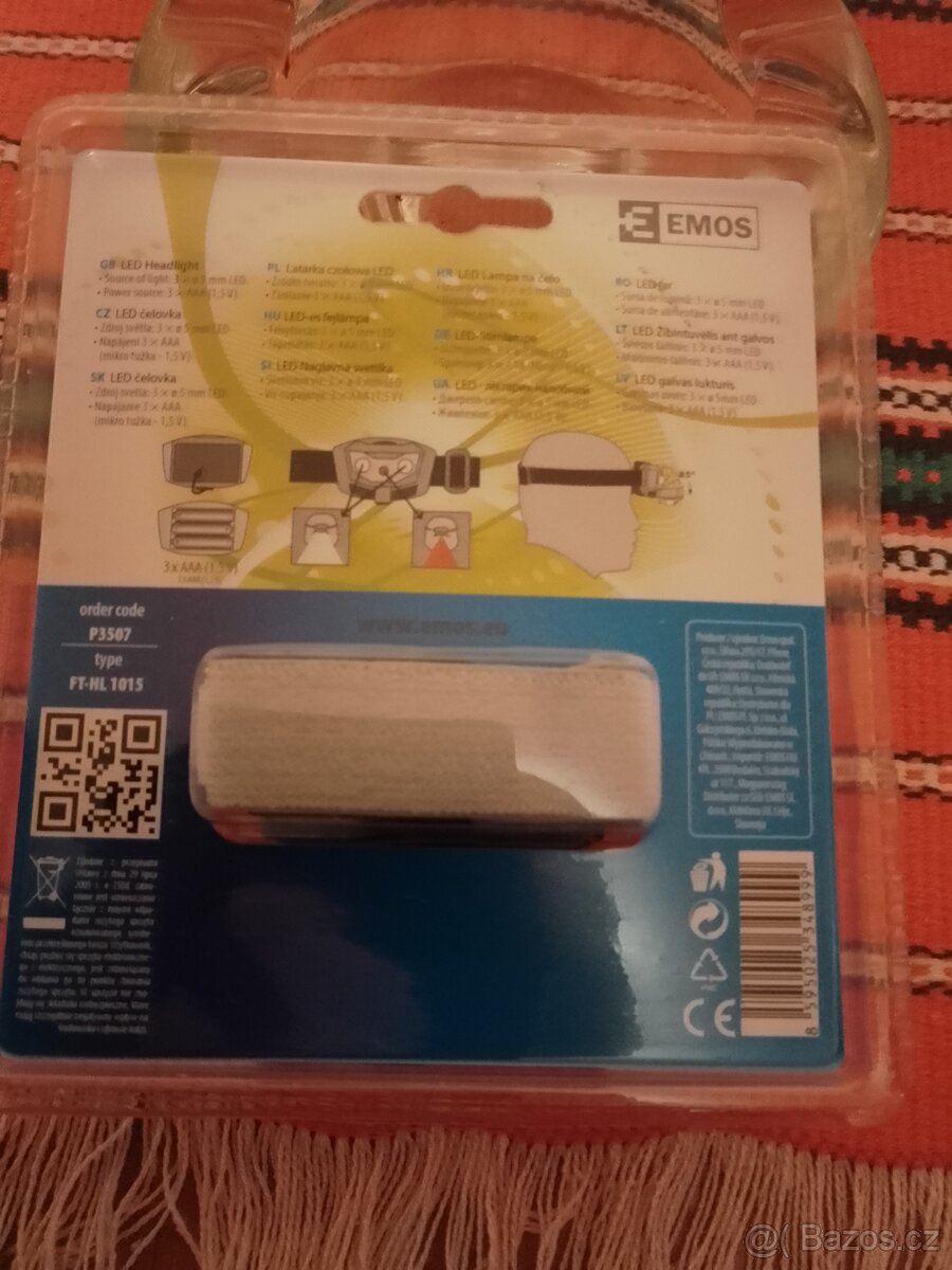 Prodám LED čelovku Emos, - 3