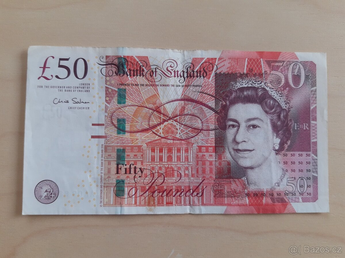 Bankovky Velká Británie Královna Alžběta - 3