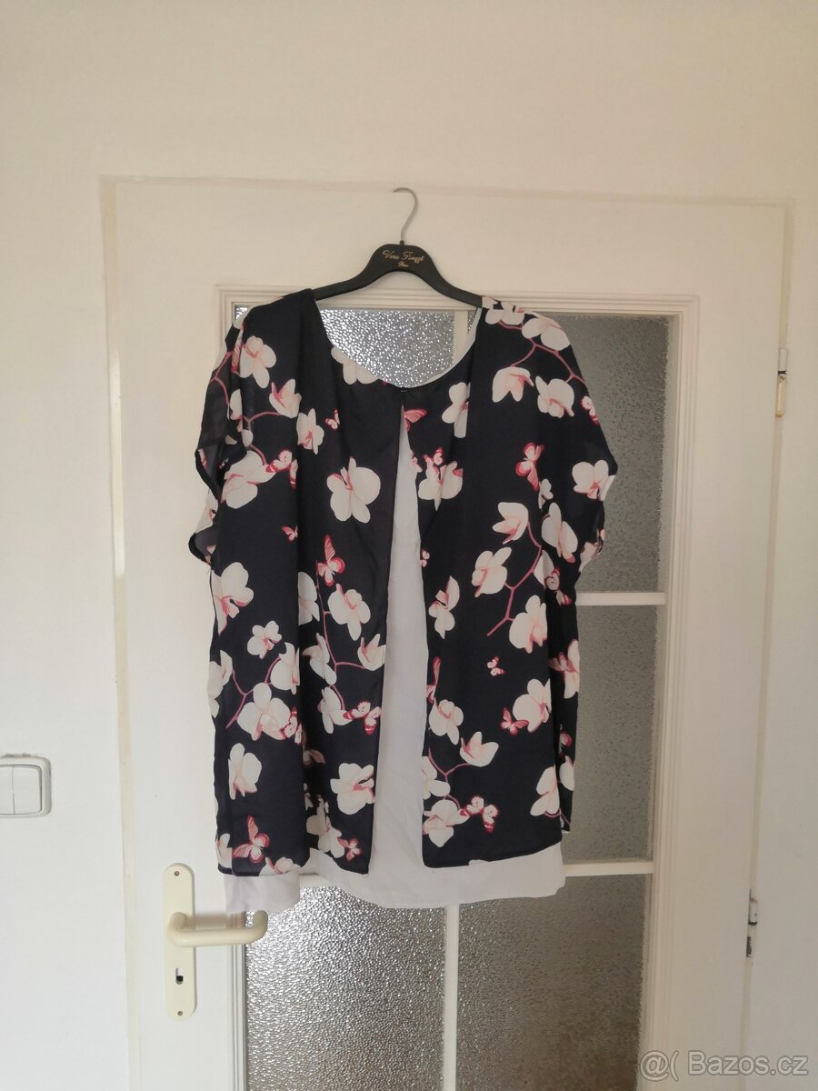 Modro bílá halenka - 3