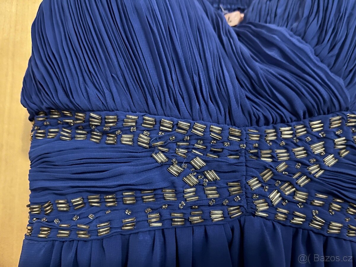 Modré plesové / maturitní šaty - 3