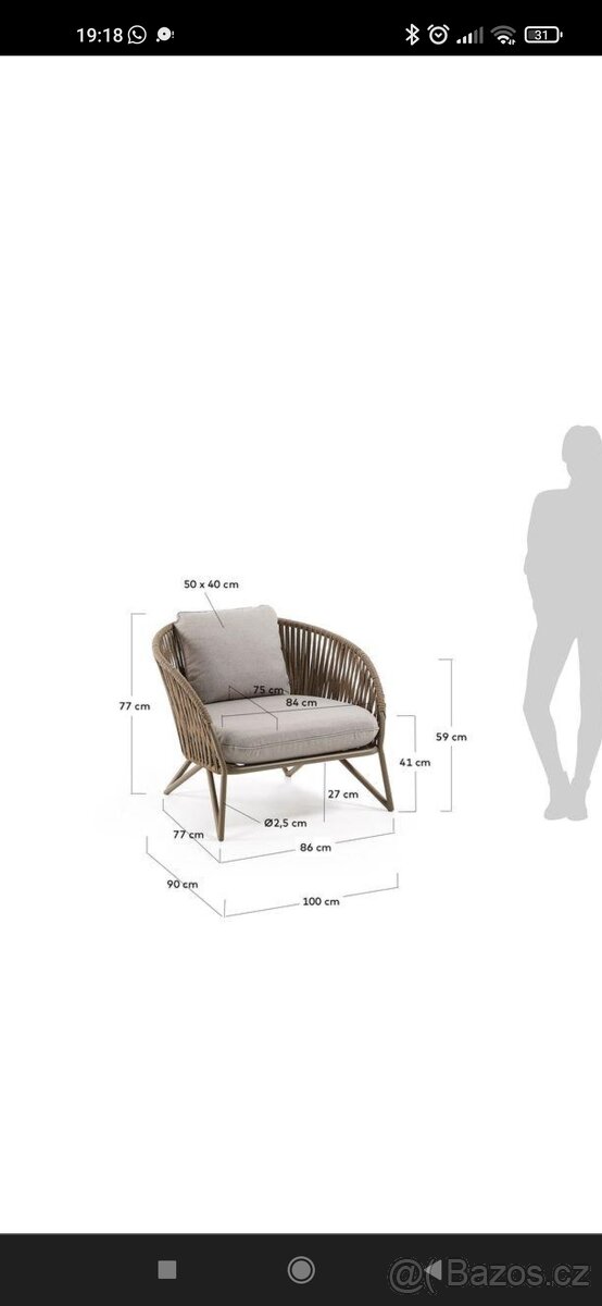 Zahradní křeslo Bonami Selection Indonesia - 3