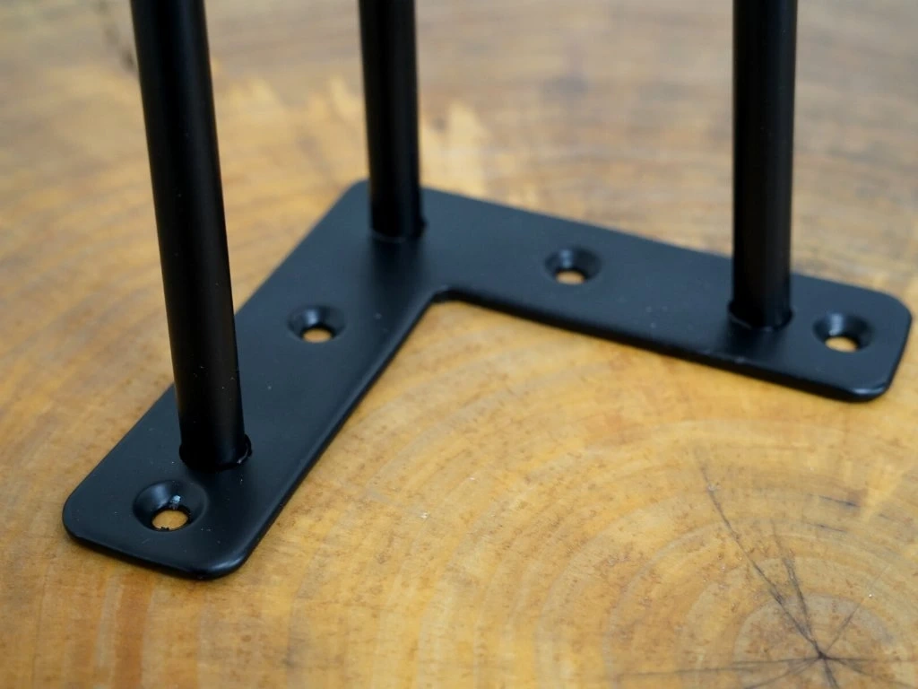 Industrial Hairpin Noha 3 ramenná Černá - 3