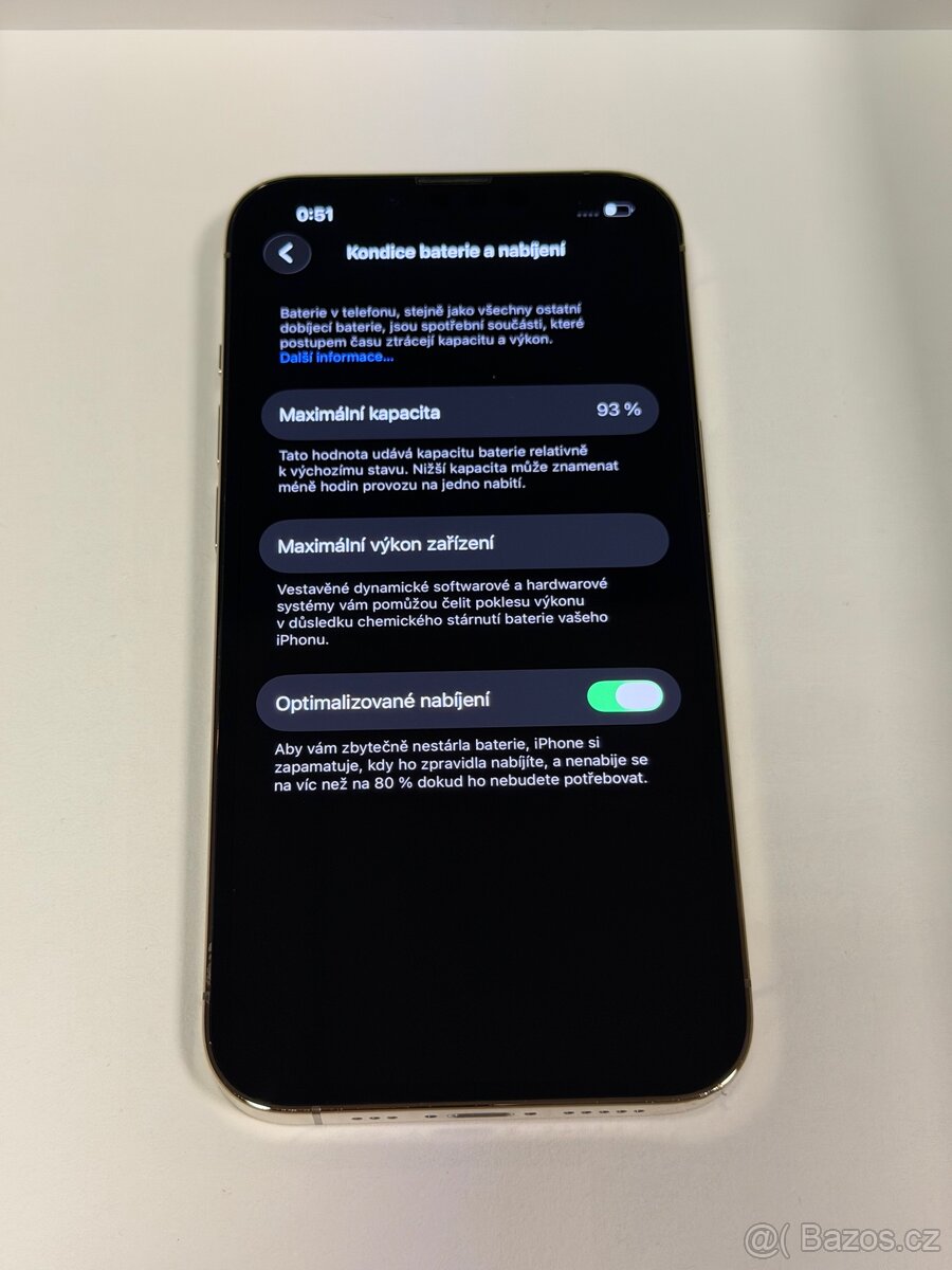 iPhone 13 Pro 256GB Gold 93% Baterie TOP Stav / Záruka - 3