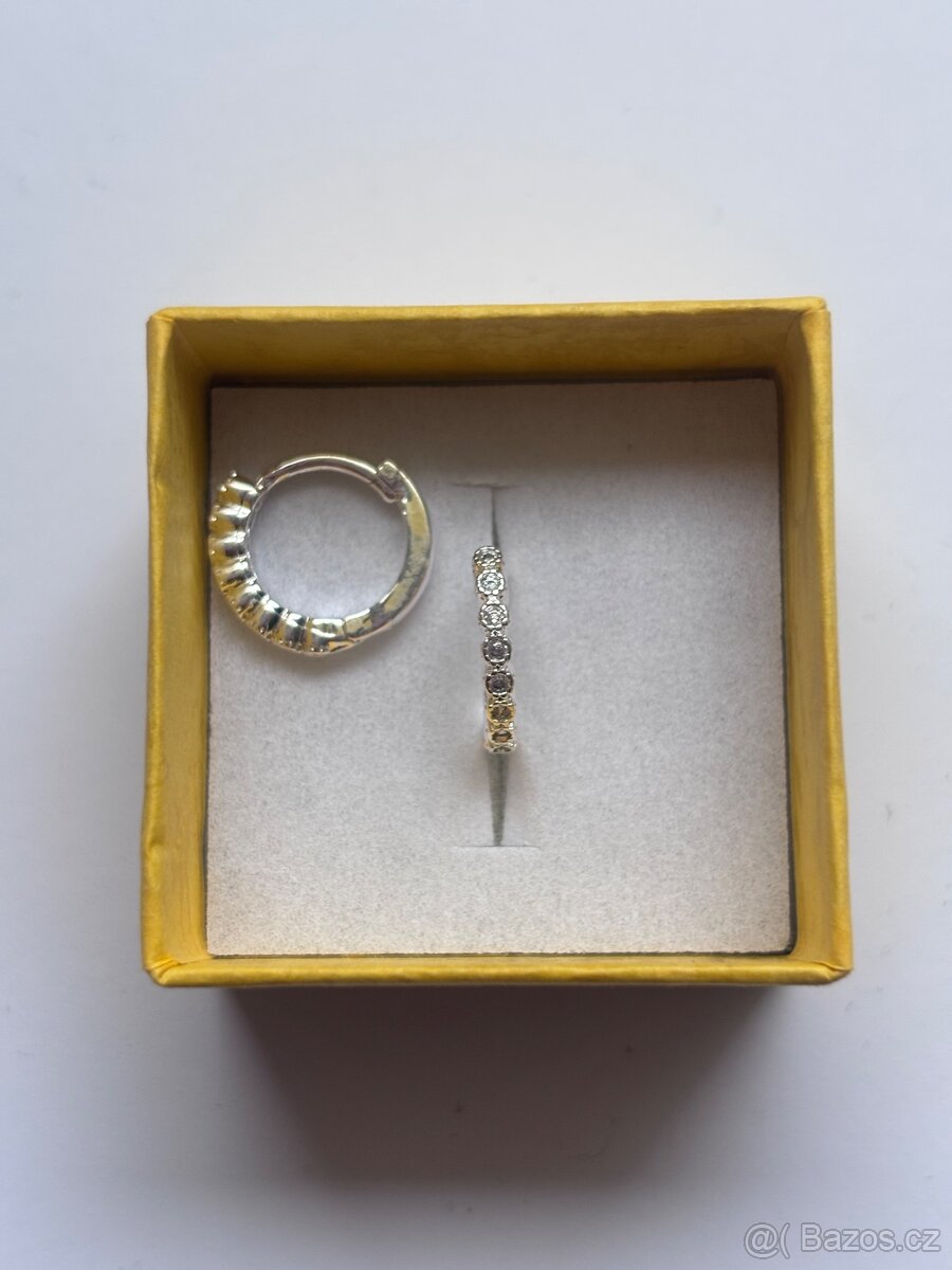 Nové stříbrné náušnice punc 925 - 3