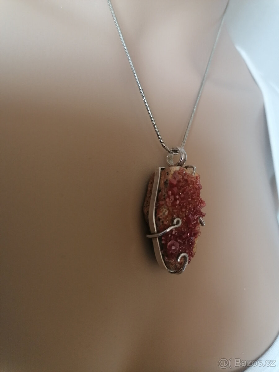 Nový přívěsek vanadinit ve stříbře - 3