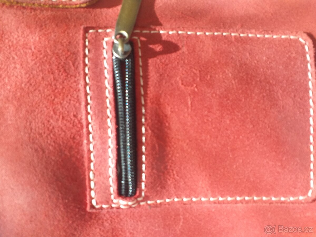 Kožená crossbody kabelka 31 x 35cm - 3