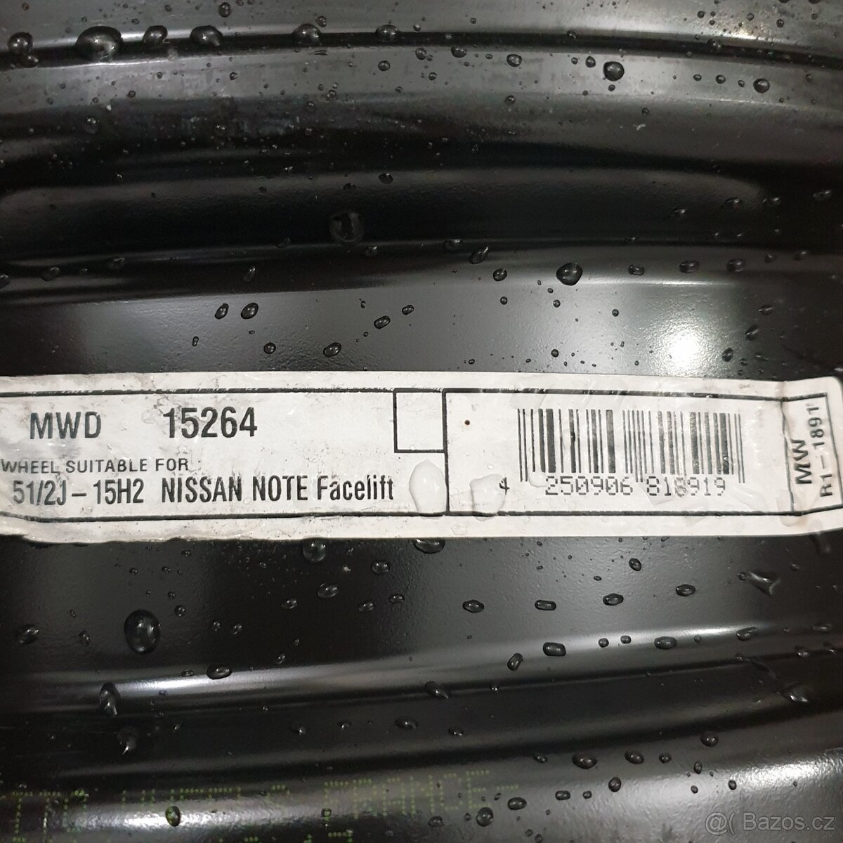 Disky na Nissan Note 5.5Jx15 ET40 č. AF173 - 3