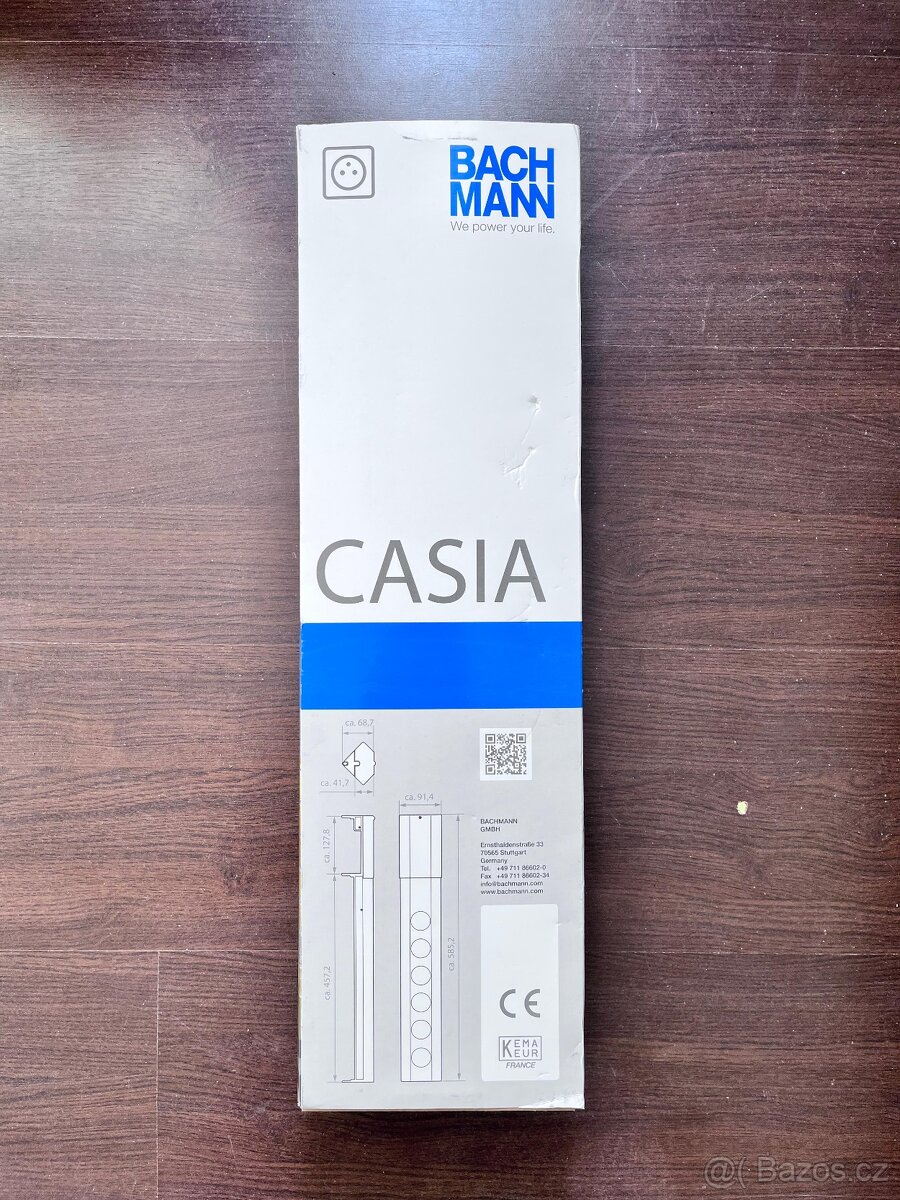 BACHMANN CASIA – zásuvková lišta (4× 230 V) nerez vzhled - 3