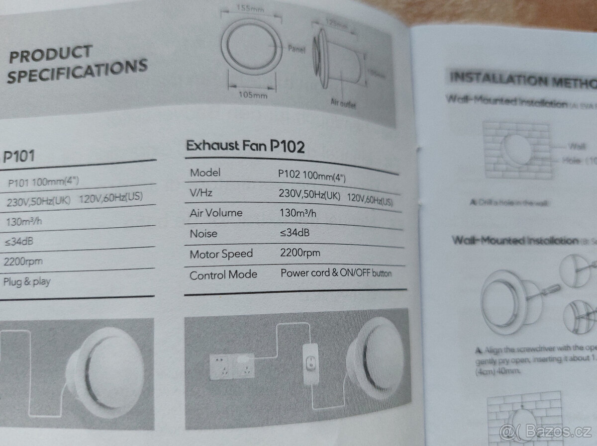 Ventilátor do koupelny NOVÝ - 3