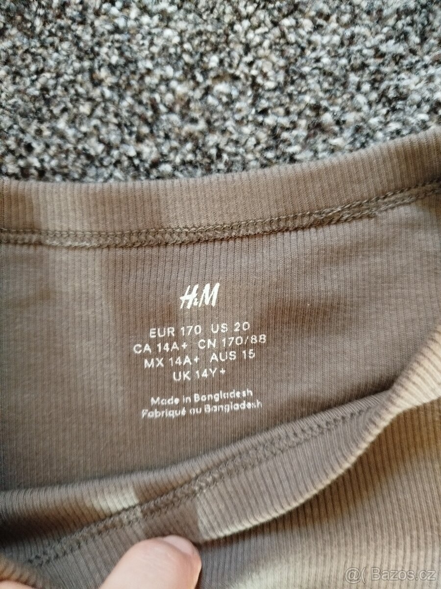 set 3ks divčích triček H&M vel.170 - 3