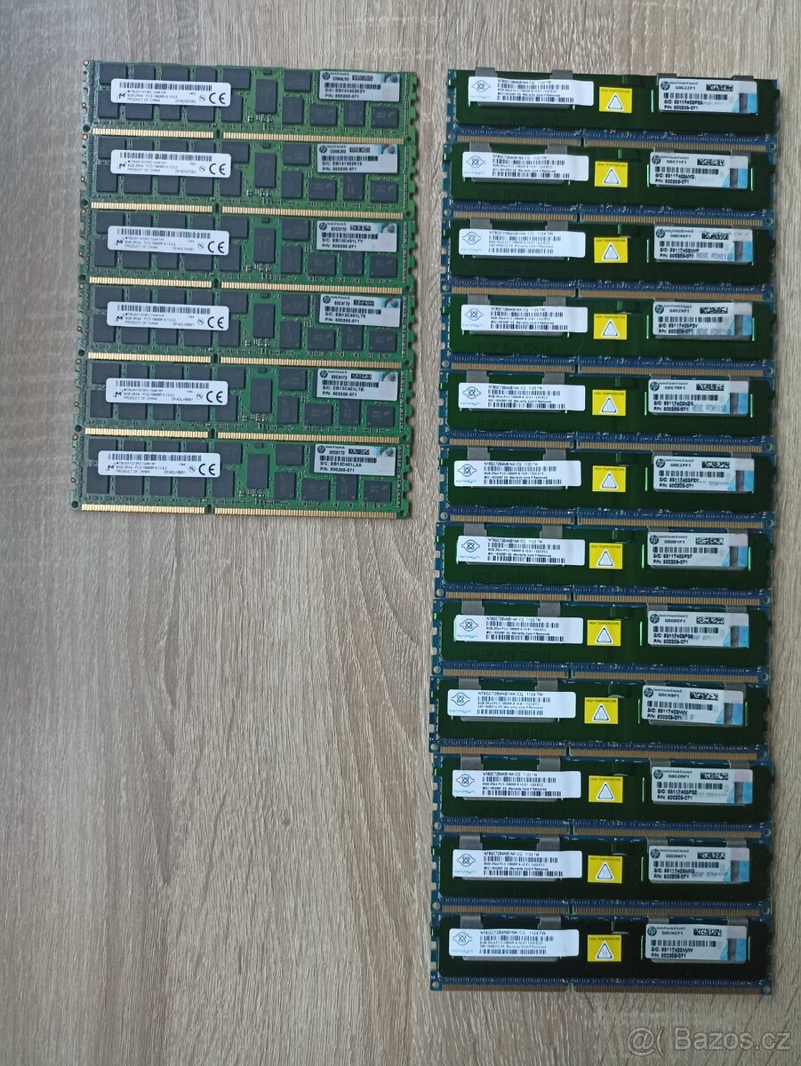 Serverová paměť DDR3 ECC Registered – 144 GB (18 × 8 GB) - 3