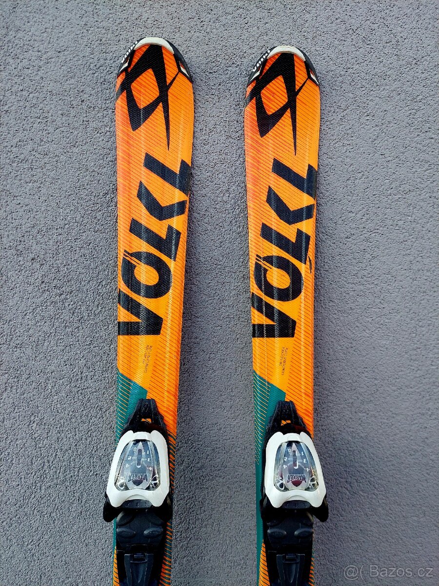 Lyže VÖLKL, 120 cm + hůlky + lyžáky + přilba - 3