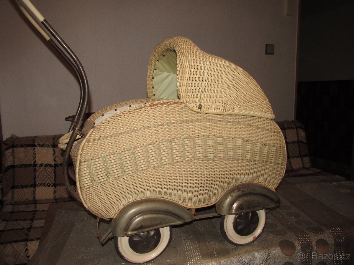 kočár retro košatinka pro panenky - 3