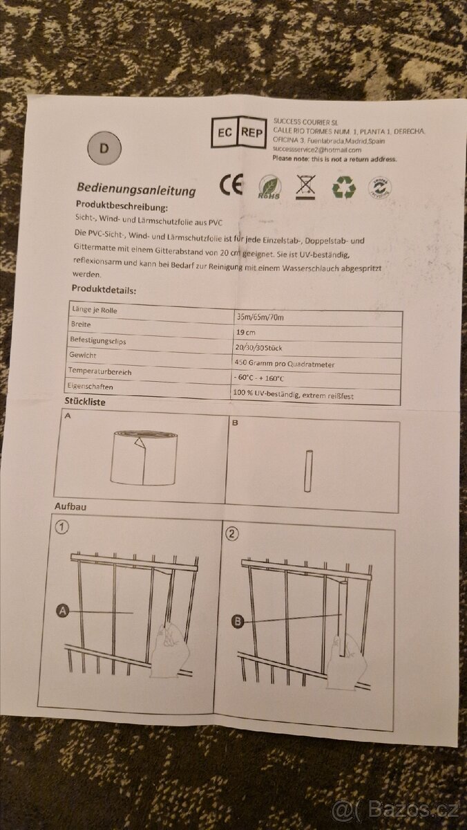 Stínící clona na balkon - 3