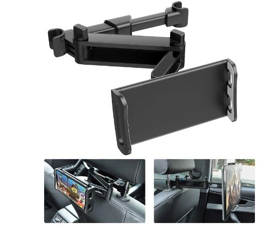 Držák telefonu smartphone tabletu do auta na opěrku hlavy - 3