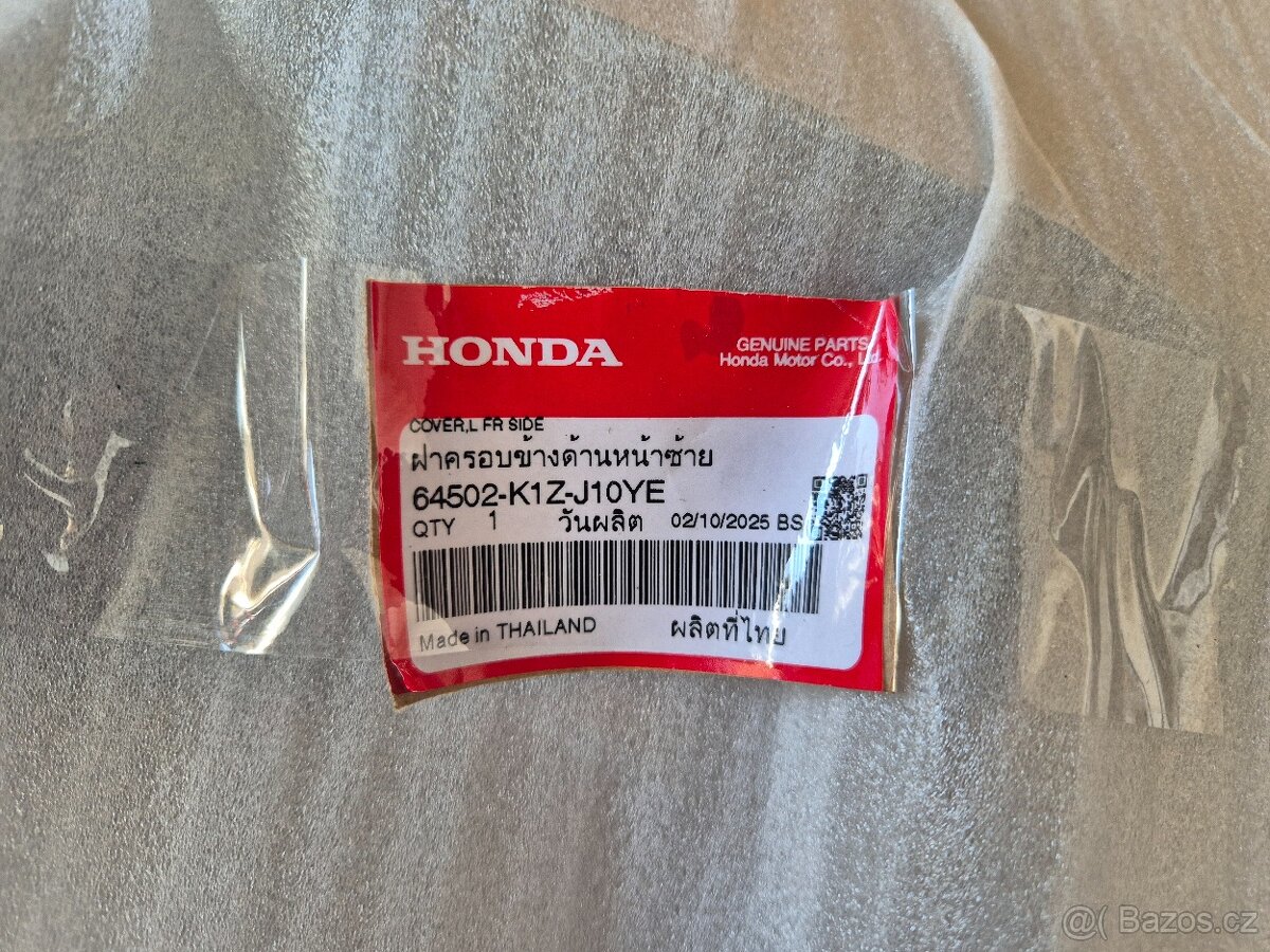 Honda PCX - levá přední šedá kapota (plast) - originál - 3