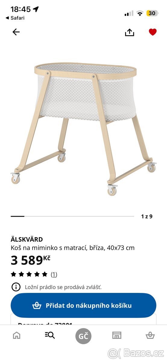 Postýlka, koš pro miminko - 3