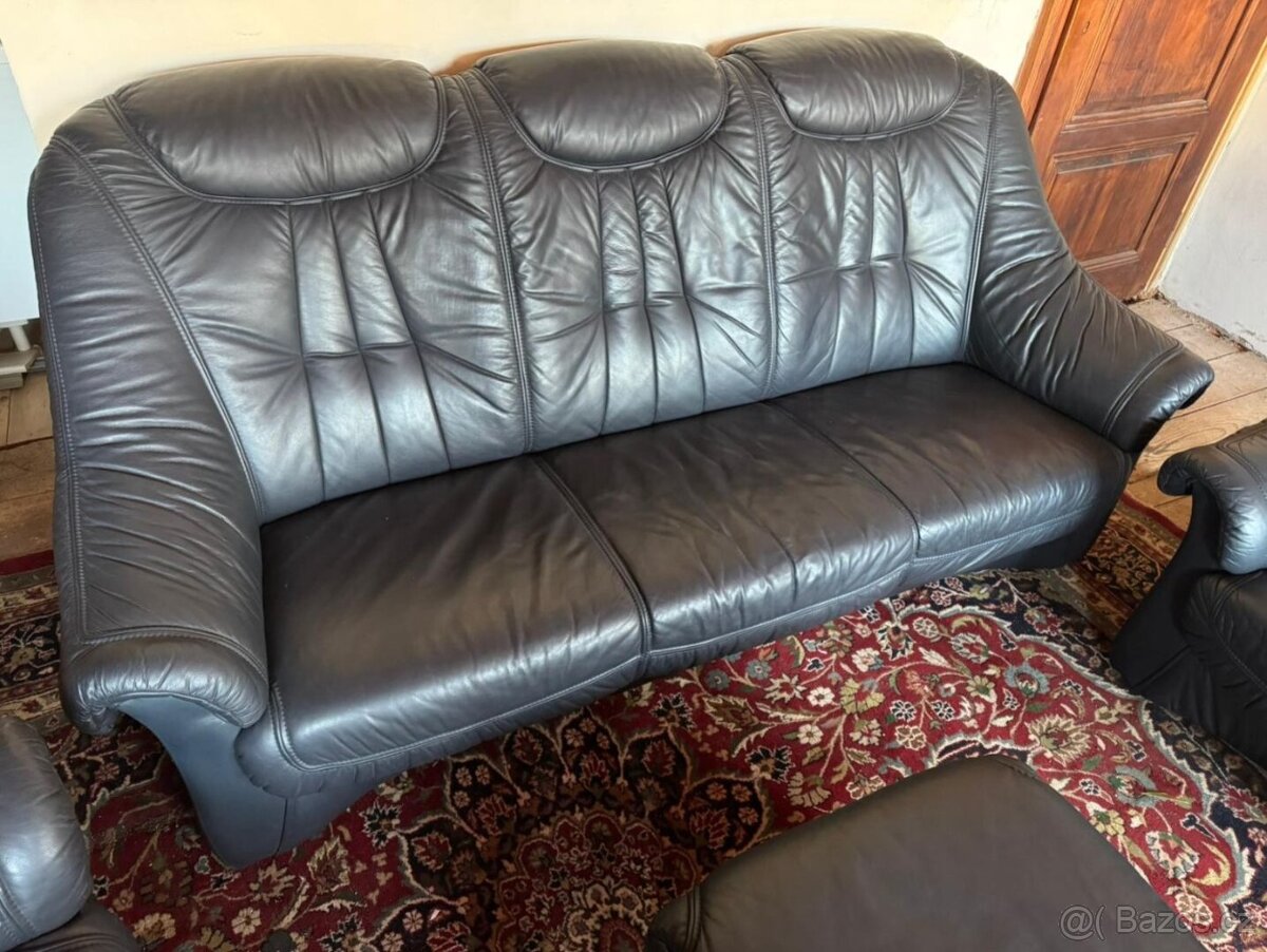 Luxusní kožená sedací souprava 3+2+1,6044 - 3