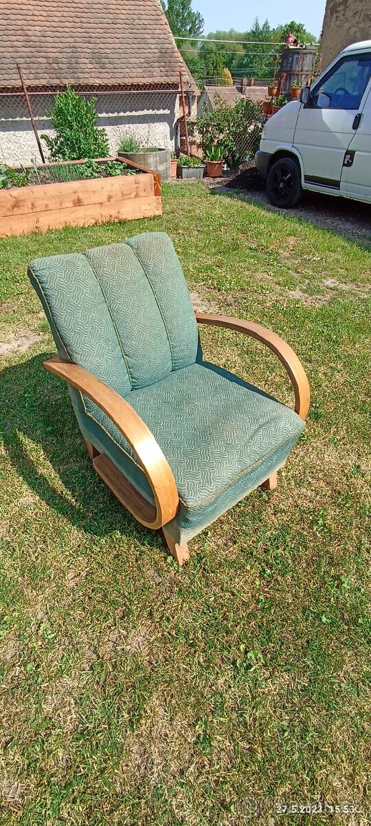 Křeslo Halabala velice solidní - 3