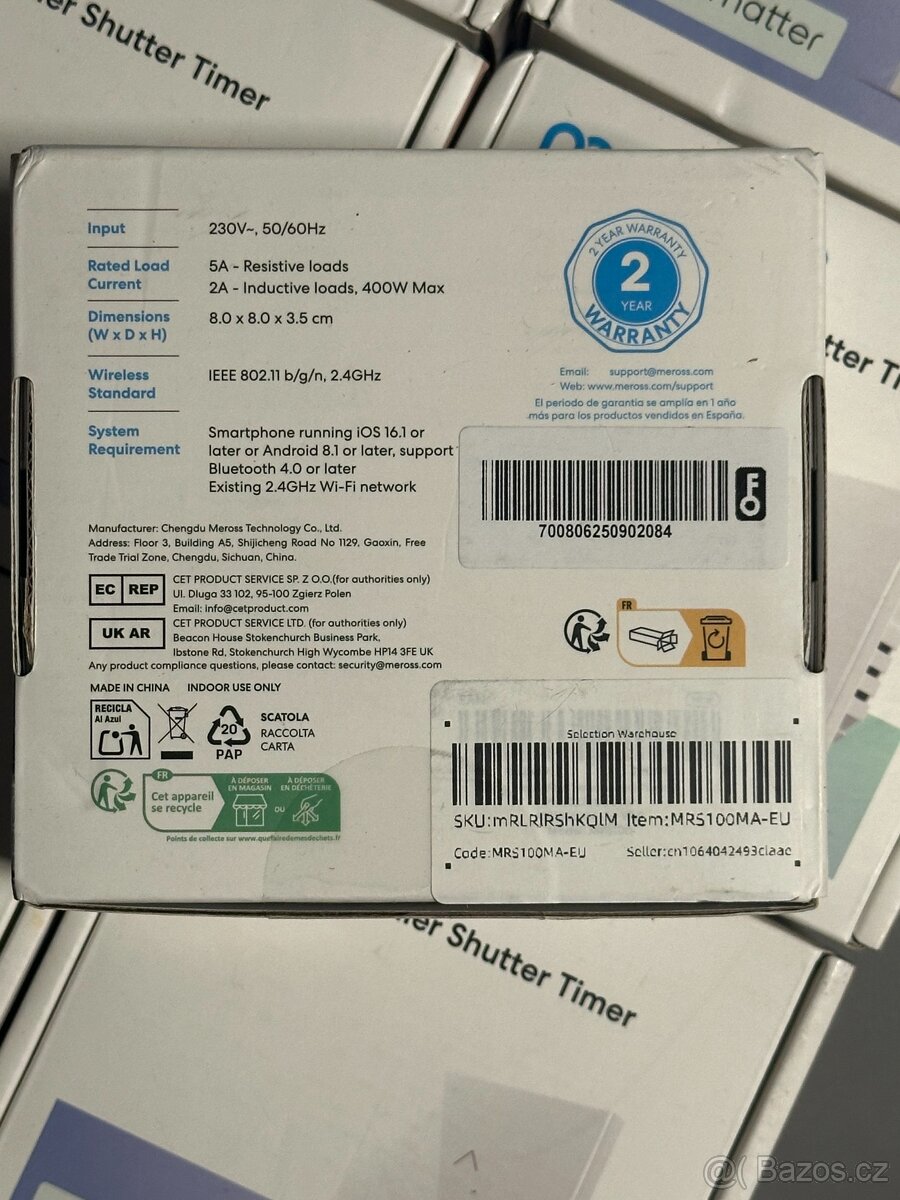 Nový IMeross Wi-Fi Roller Shutter Timer MRS100, PC 750,- - 3
