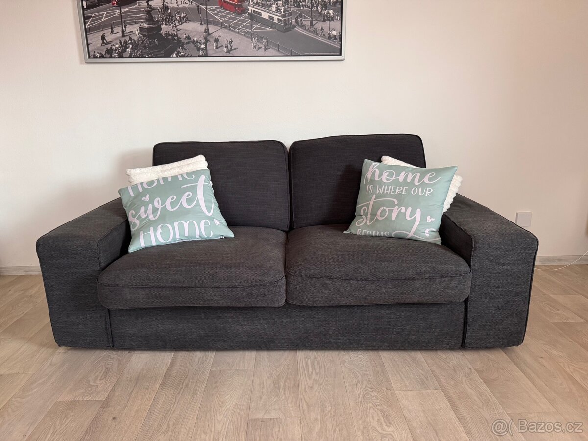 Šedý gauč IKEA - 3