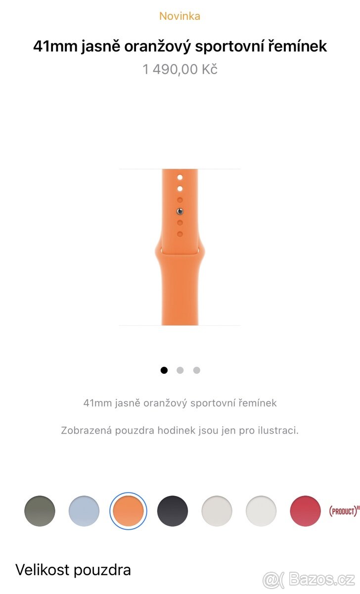 řemínek na Aplle watch, 41 cm - 3