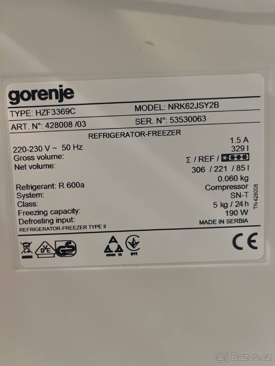 Lednička Gorenje 183cm - 3