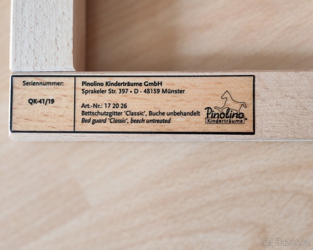 Dřevěná zábrana na postel - 3