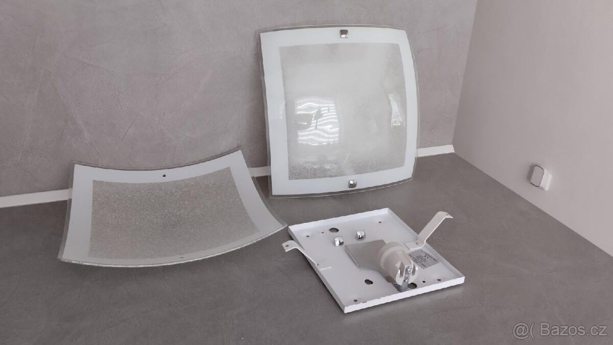 3+1ZDARMA NÁSTĚNNÉ SVÍTIDLO RABALUX 3838 CHARLES SKLO / KOV - 3