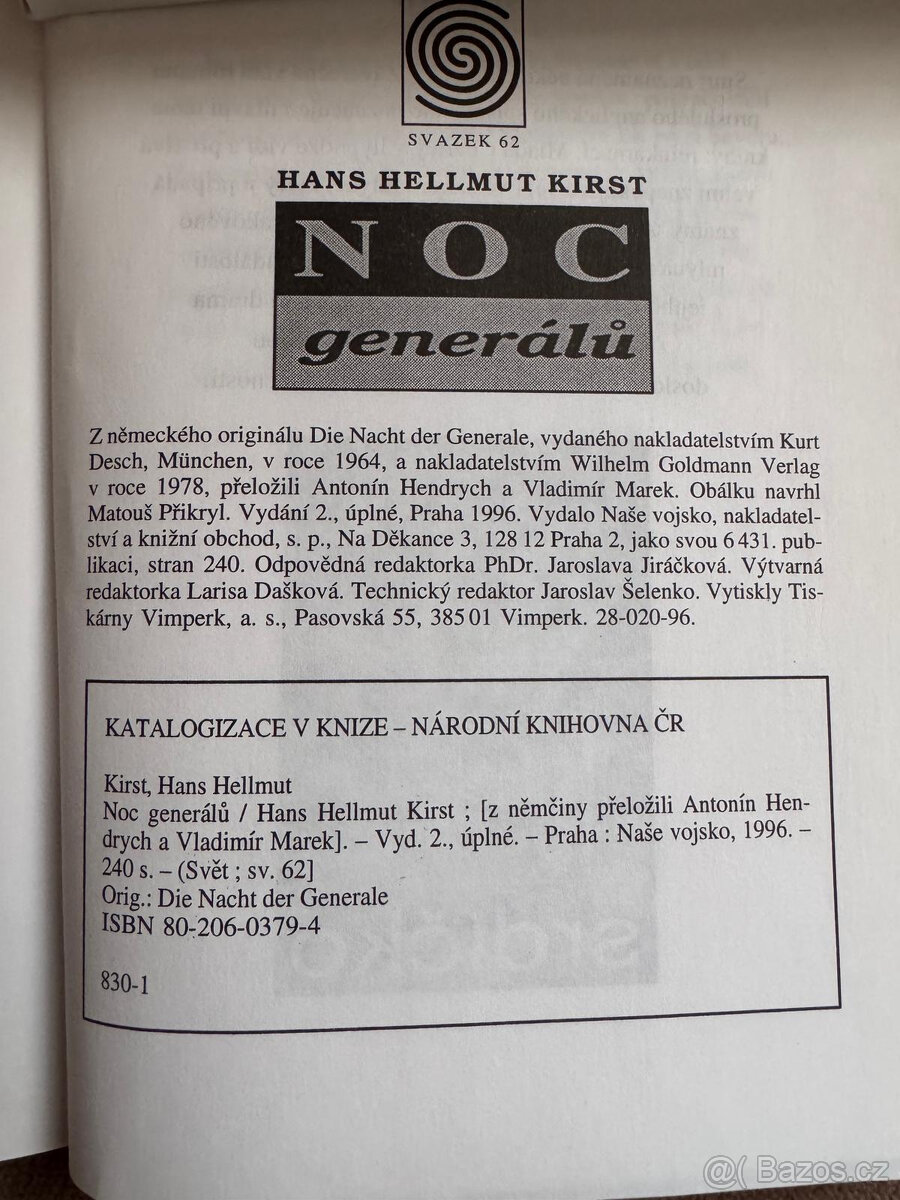 Noc generálů (Hans Hellmuth Kirst) - 3