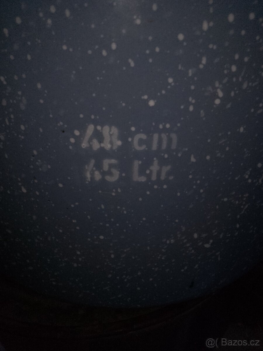 Smaltovaný hrnec 45l s poklicí - 3