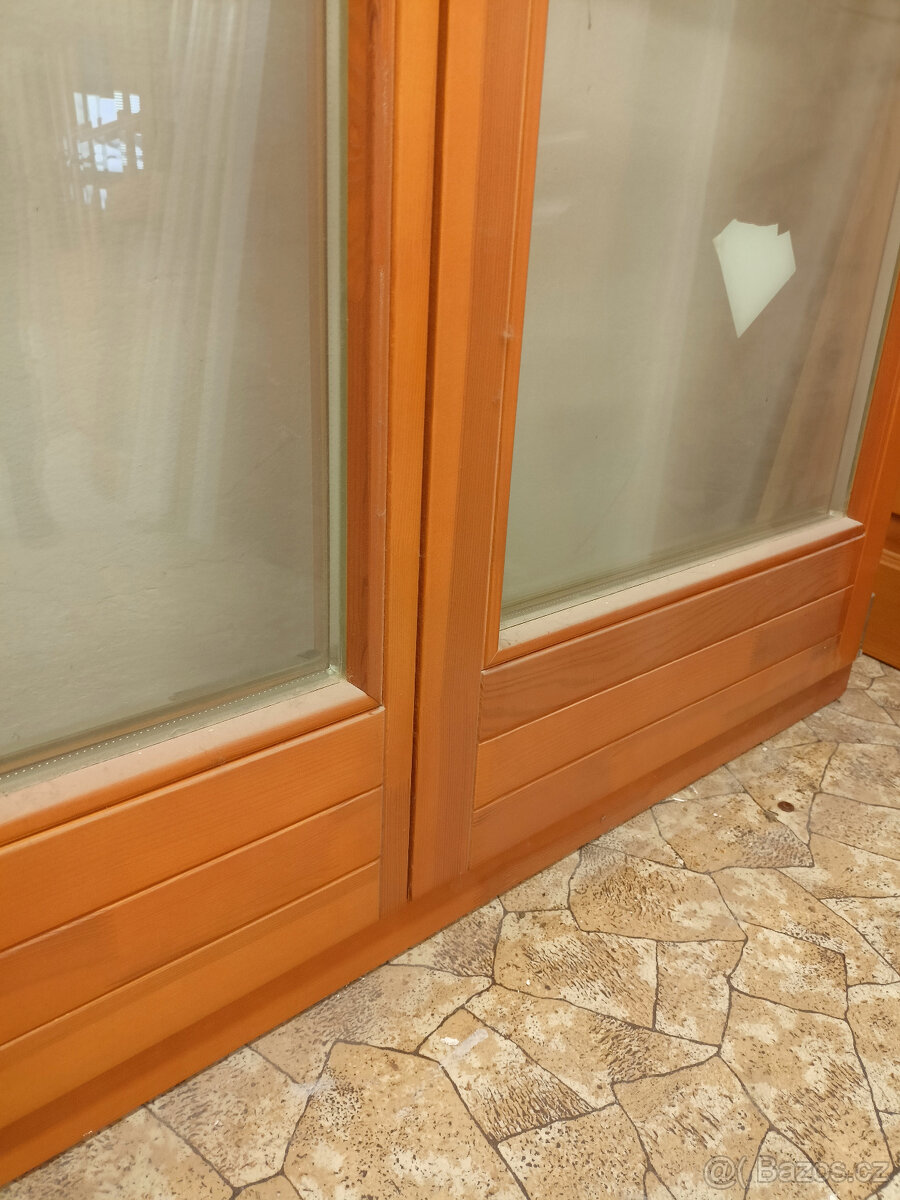 dřevěné balkónové okno/dveře EURO 68 - 3