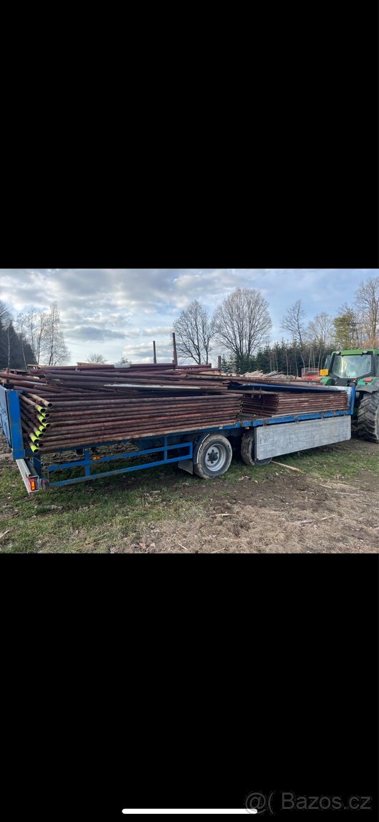 Traktorový vlek, přivěs na balíky - 3