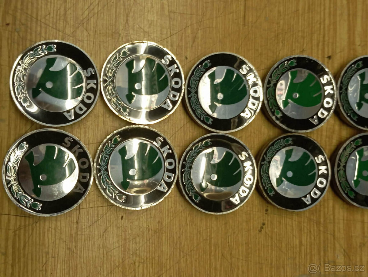 12 X STŘEDOVÉ POKLIČKY ORIGINÁL ŠKODA - 3